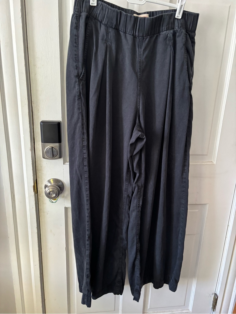 EUC Black Marine Layer Allison Pant Wide Leg Size L Women's Pull On